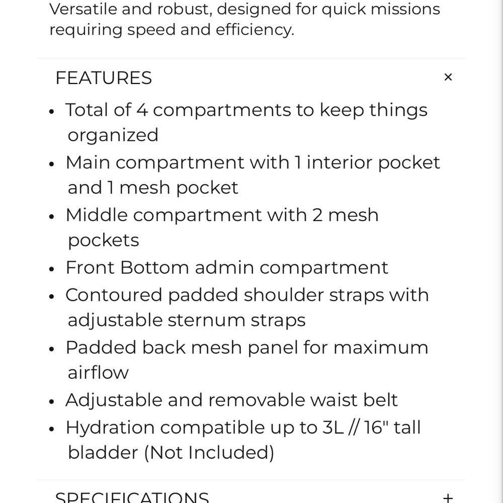 Condor Rugged Tan Assault Backpack - Picture 2 of 15